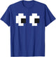 Retro Arcade Game Ghost Blue T-Shirt - T-Shirt | Royal