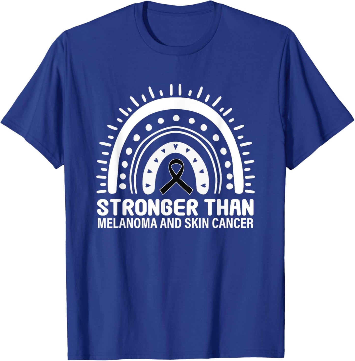 Stronger Than Melanoma Skin Cancer T-Shirt - T-Shirt | Royal