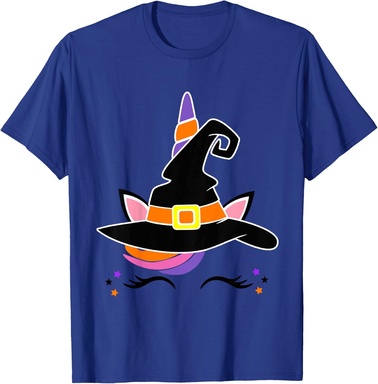 Kids Girls Unicorn Witch Baby and Toddler Halloween Witchy T-Shirt - T-Shirt | Royal