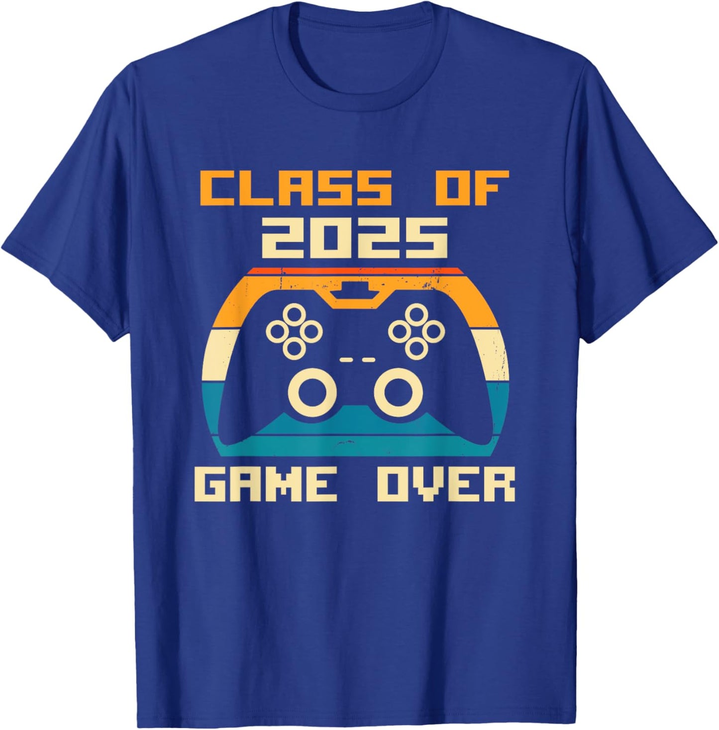 Senior Class of 2025 Gamer Seniors Gaming 2025 Graduation T-Shirt - T-Shirt | Royal