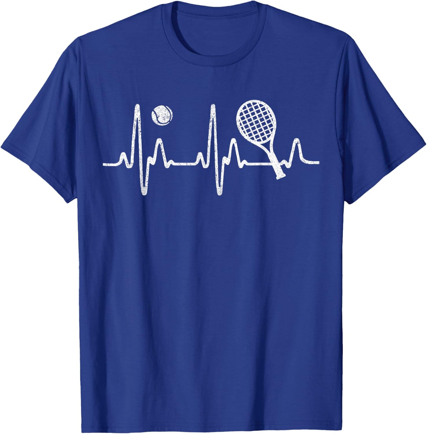 Tennis Heartbeat Shirt Best Tennis Gift Players Fans T-Shirt - T-Shirt | Royal