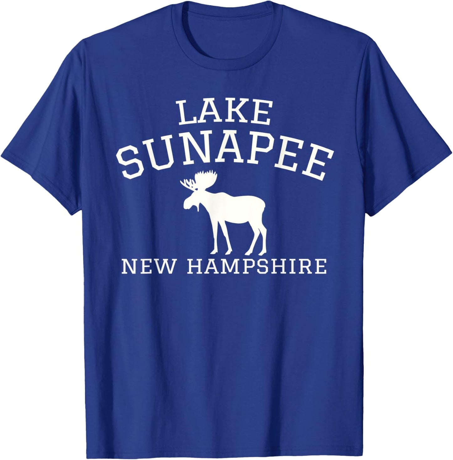 Lake Sunapee NH Moose T-Shirt - T-Shirt | Royal