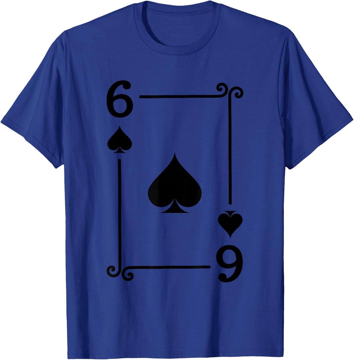 Playing Cards Costume - 6 Spades Card - Six Card T-Shirt - T-Shirt | Royal