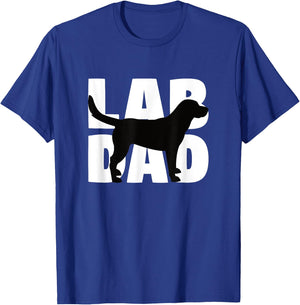 Lab Dad Labrador Retriever Dad Gift Labrador Dad T-Shirt - T-Shirt | Royal
