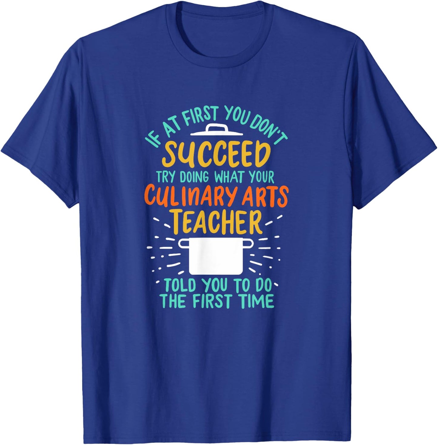 Funny Culinary Arts Teacher Design Perfect For A Young Chef Men Women Girls Kids T-Shirt - T-Shirt | Royal