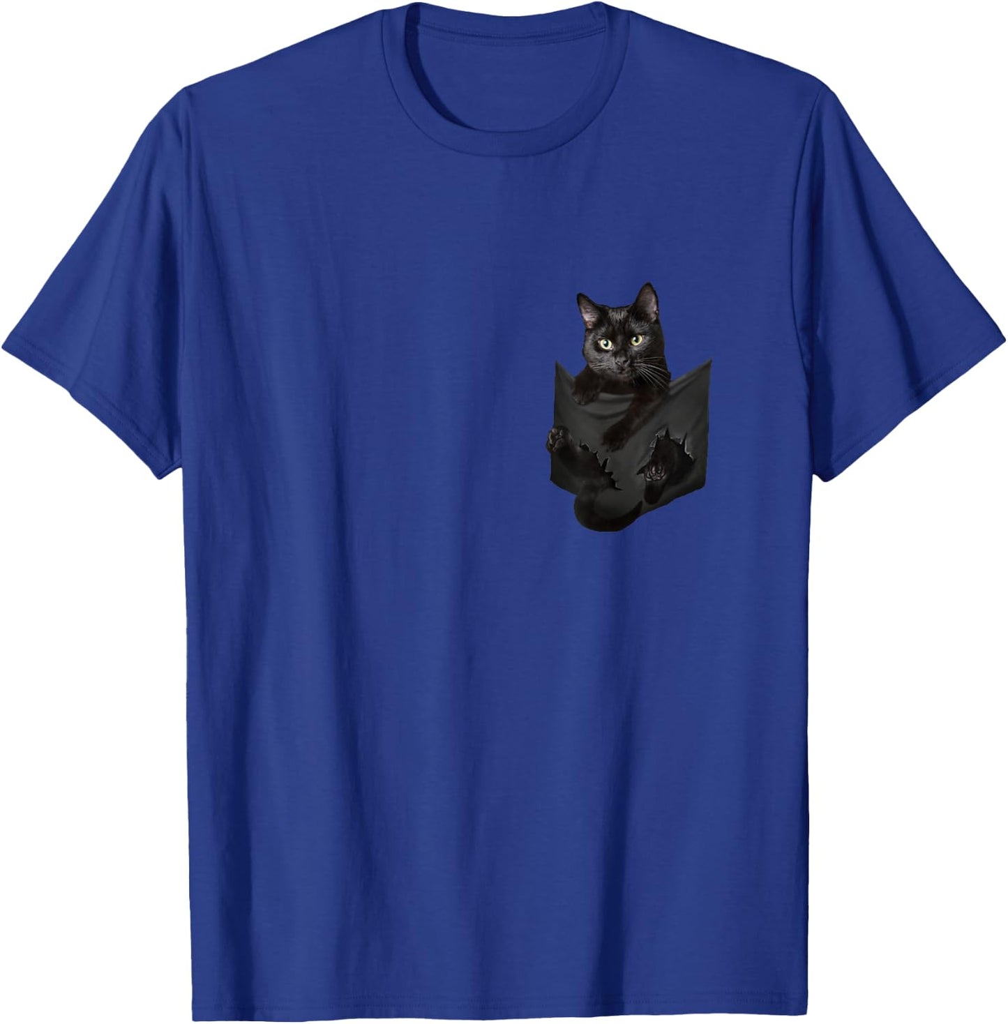 Cat Lovers Gifts Black Cat in Bag Men Women Kids T-Shirt - T-Shirt | Royal