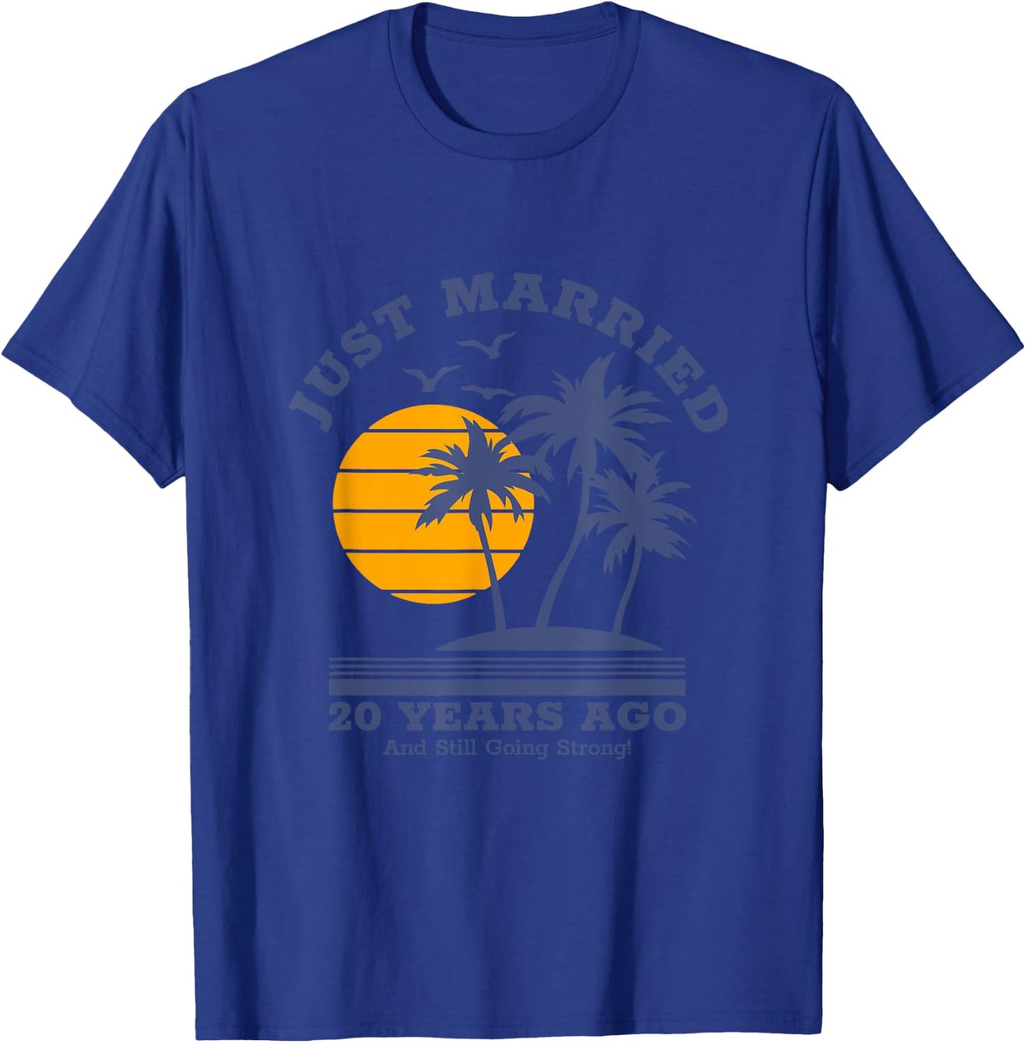 Romantic Matching Couples - 20th Wedding Anniversary T-Shirt - T-Shirt | Royal