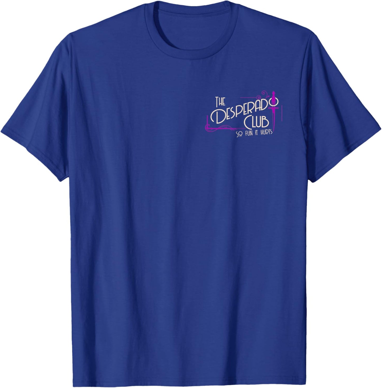 Desperado Club Cat Martini Sunglasses Humor 2 Side T-Shirt - T-Shirt | Royal