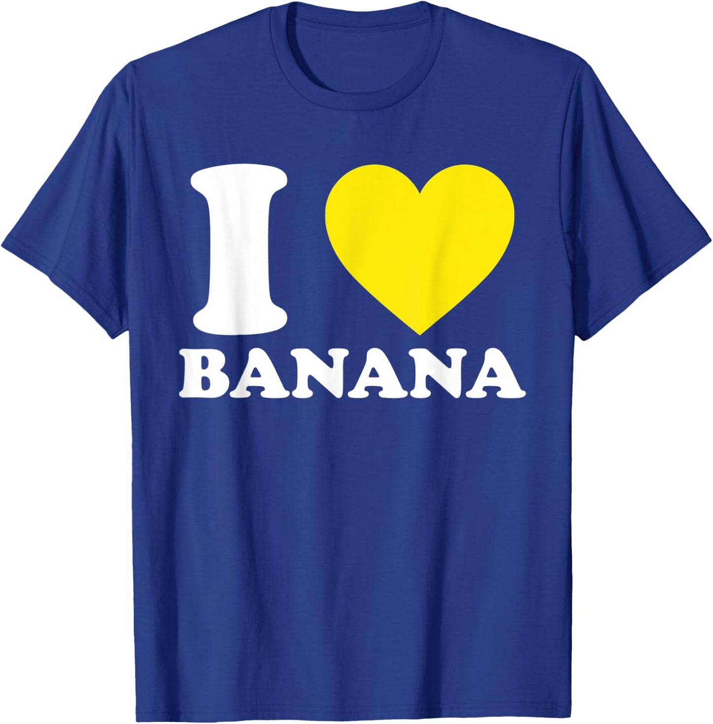 I Love Banana I Heart Banana Funny Summer Vegan Fruit Lovers Women Kids T-Shirt - T-Shirt | Royal