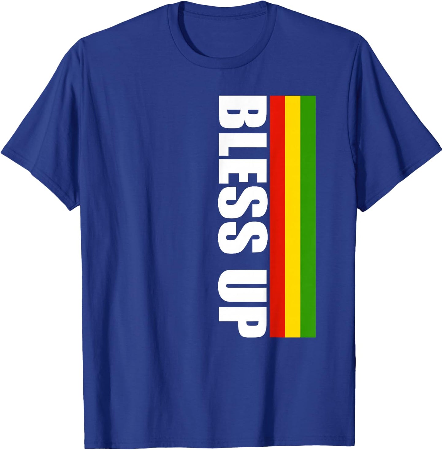 Bless Up Rasta Reggae T-Shirt - T-Shirt | Royal