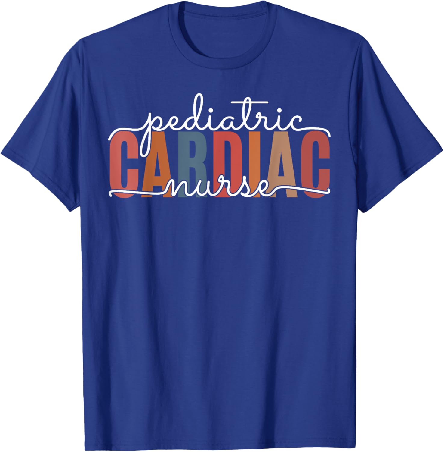 Pediatric Cardiac Nurse Cardiology Nursing Cardiovascular T-Shirt - T-Shirt | Royal