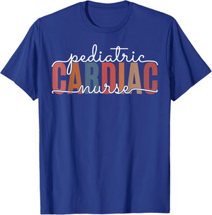 Pediatric Cardiac Nurse Cardiology Nursing Cardiovascular T-Shirt - T-Shirt | Royal