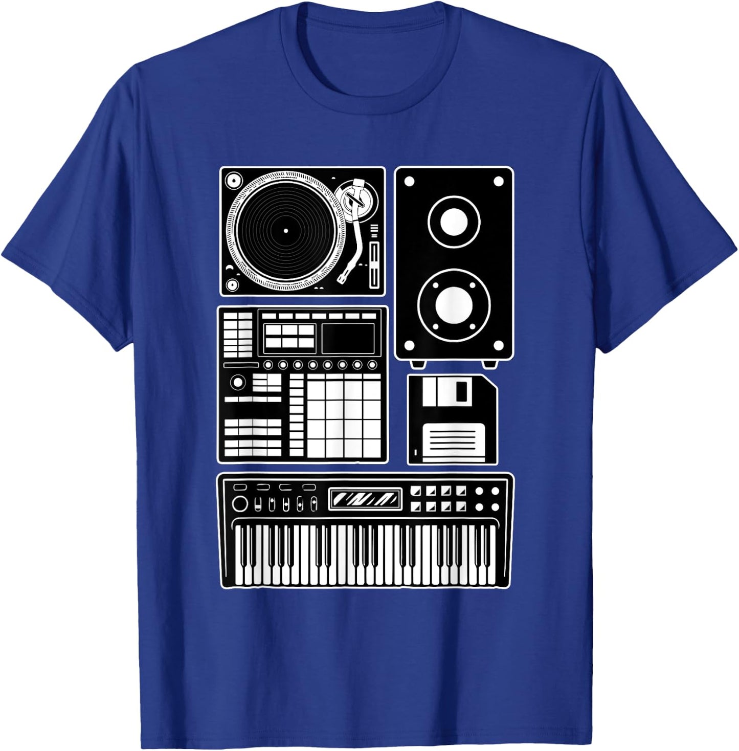 Funny Old School Hip Hop Rapper Beat Maker Rap Music T-Shirt - T-Shirt | Royal