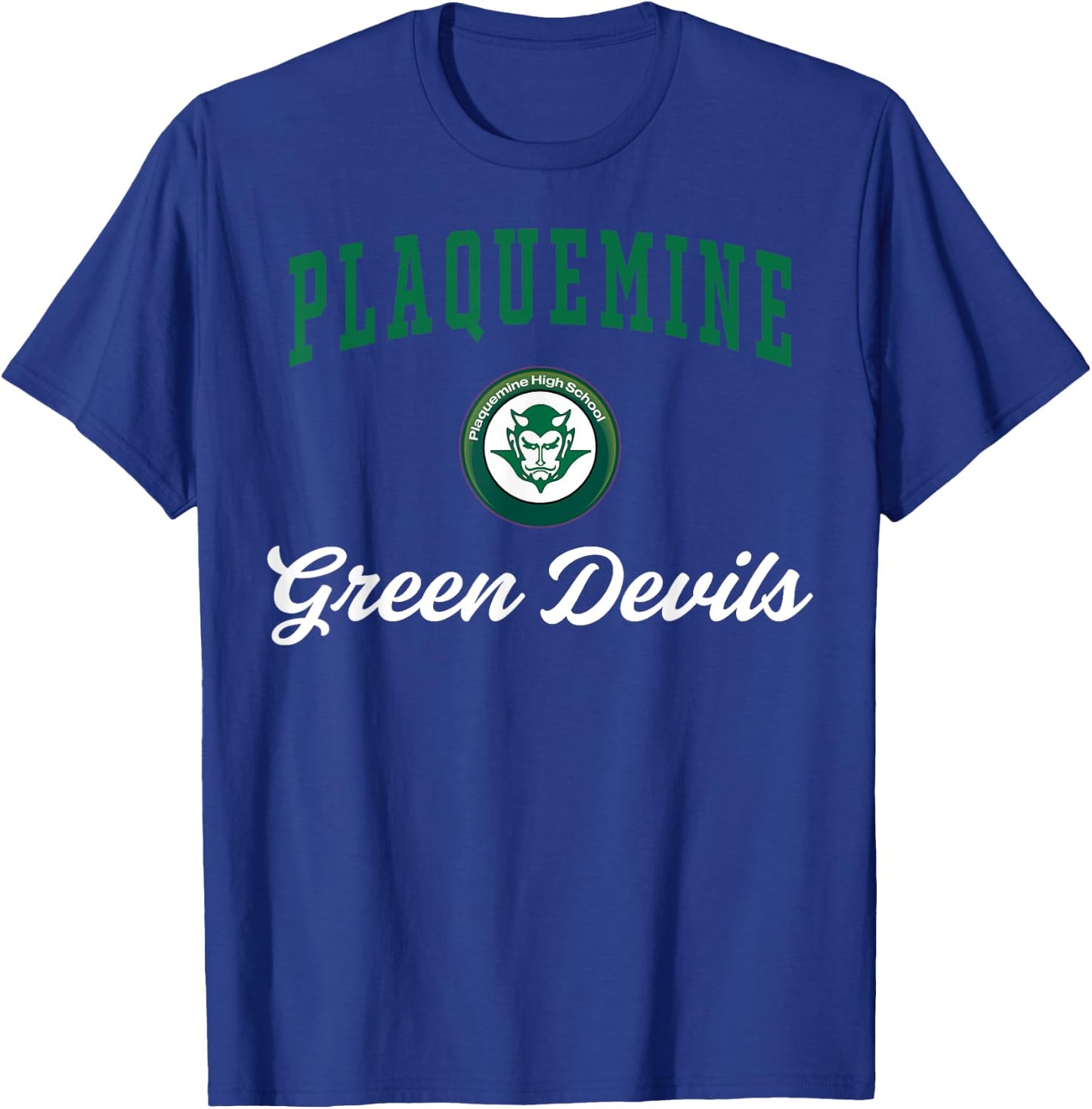 Plaquemine High School Green Devils C3 T-Shirt - T-Shirt | Royal