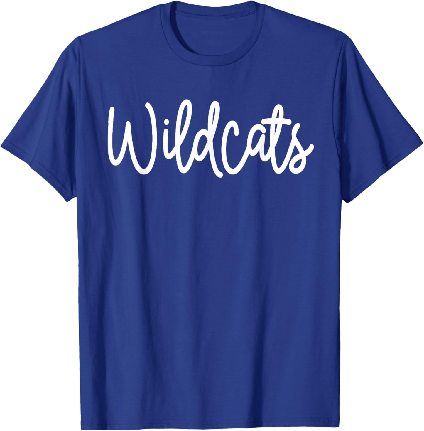 Wildcats Word School Spirit Teacher Wildcat Pride Mascot T-Shirt - T-Shirt | Royal