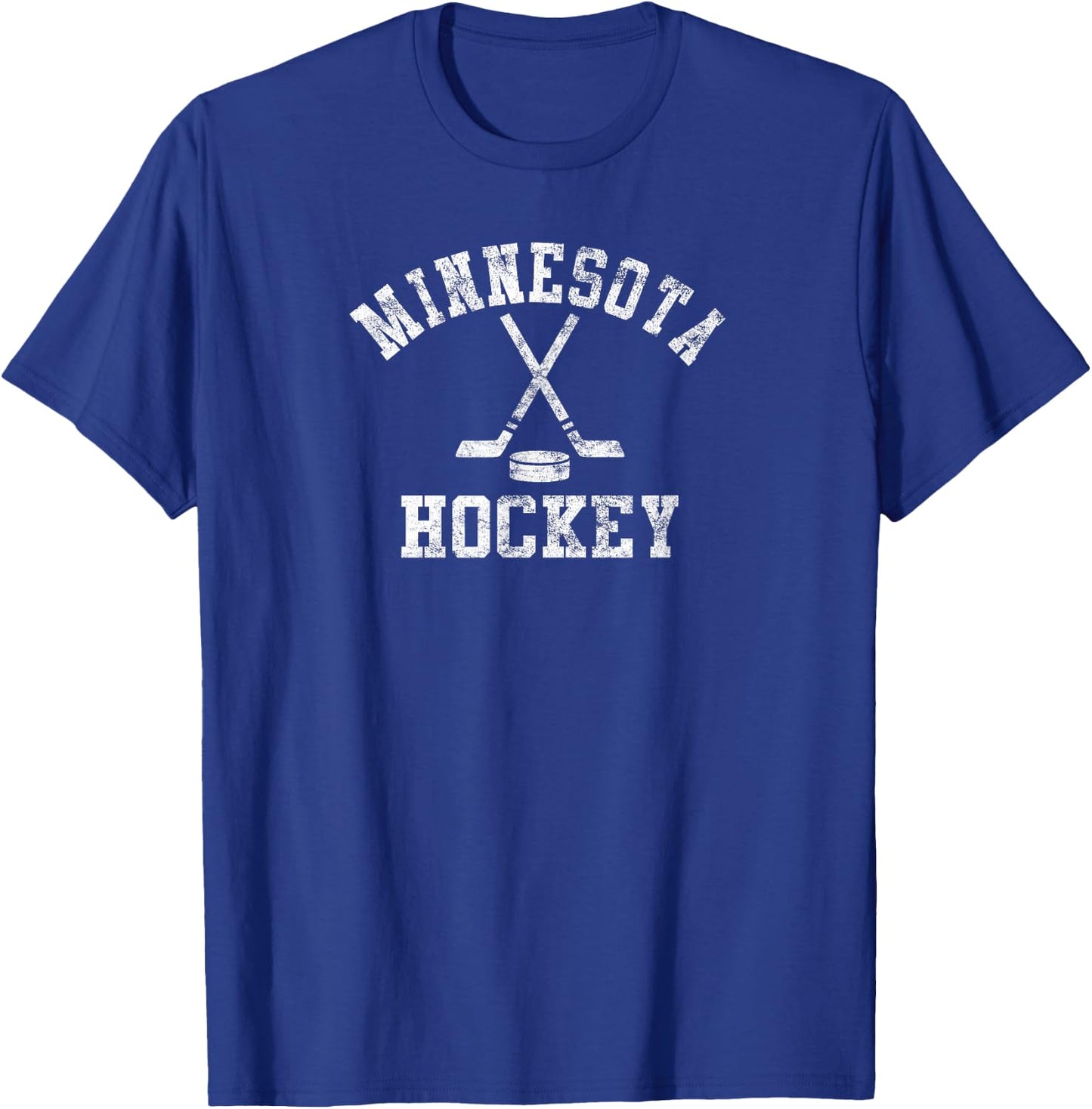Vintage Minnesota Hockey T-Shirt - T-Shirt | Royal