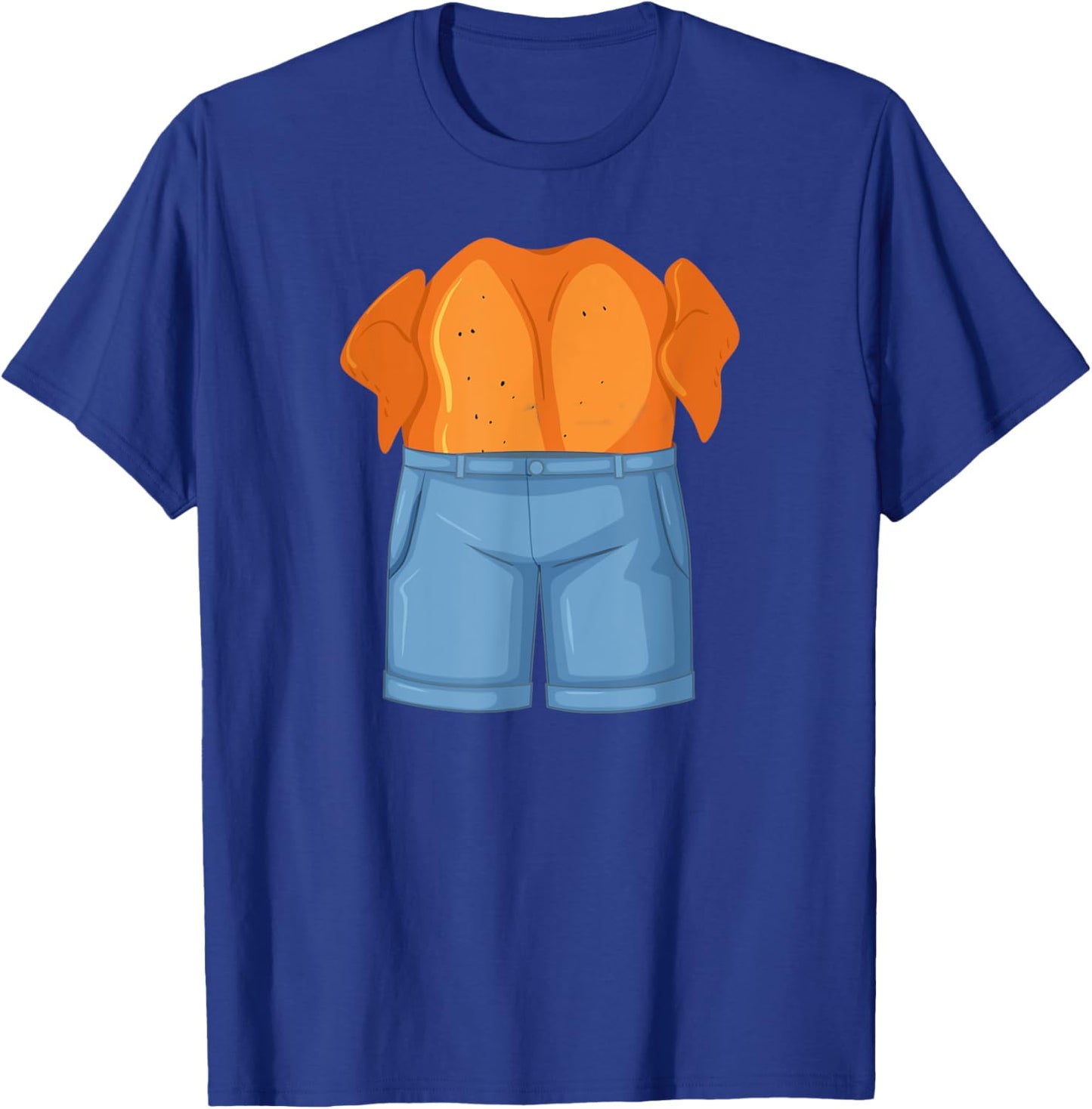 Funny Chicken in Denim Chicken Dream Pun T-Shirt - T-Shirt | Royal
