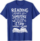 Reading Reader Book Lover Literature Library Month Gift T-Shirt - T-Shirt | Royal