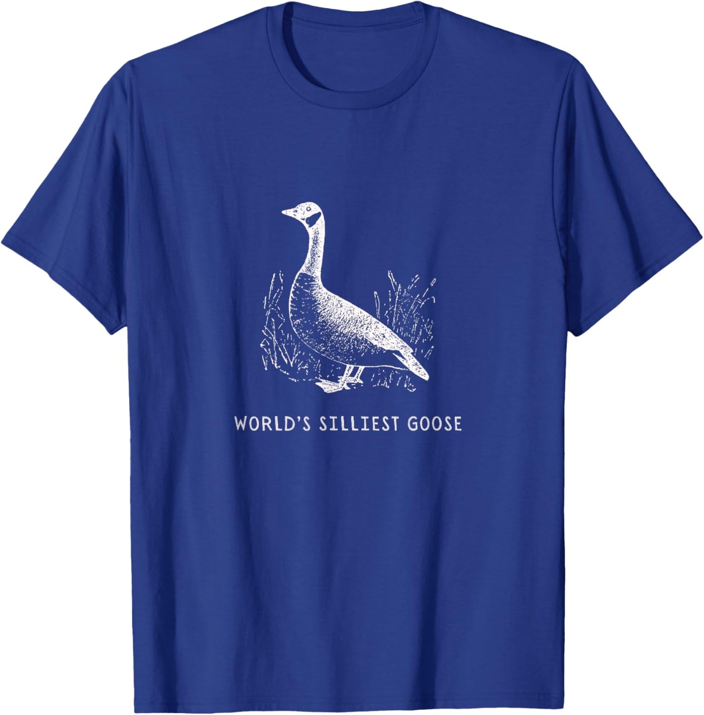 Funny World's Silliest Goose Vintage T-Shirt - T-Shirt | Royal