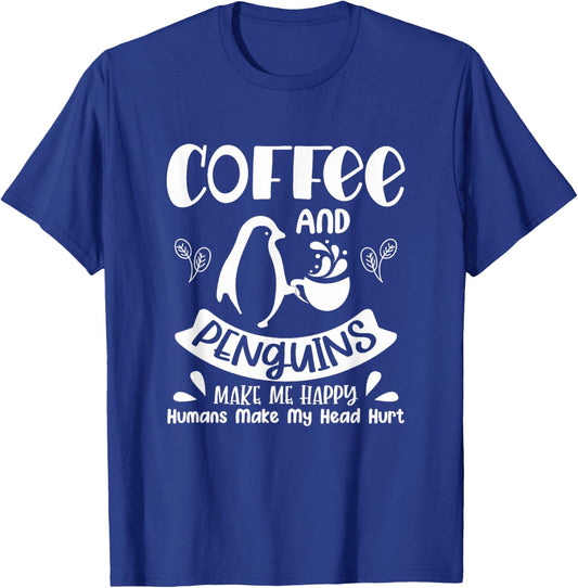 Funny Penguin Lover Men Women Kids Boys Girls Animal Penguin T-Shirt - T-Shirt | Royal
