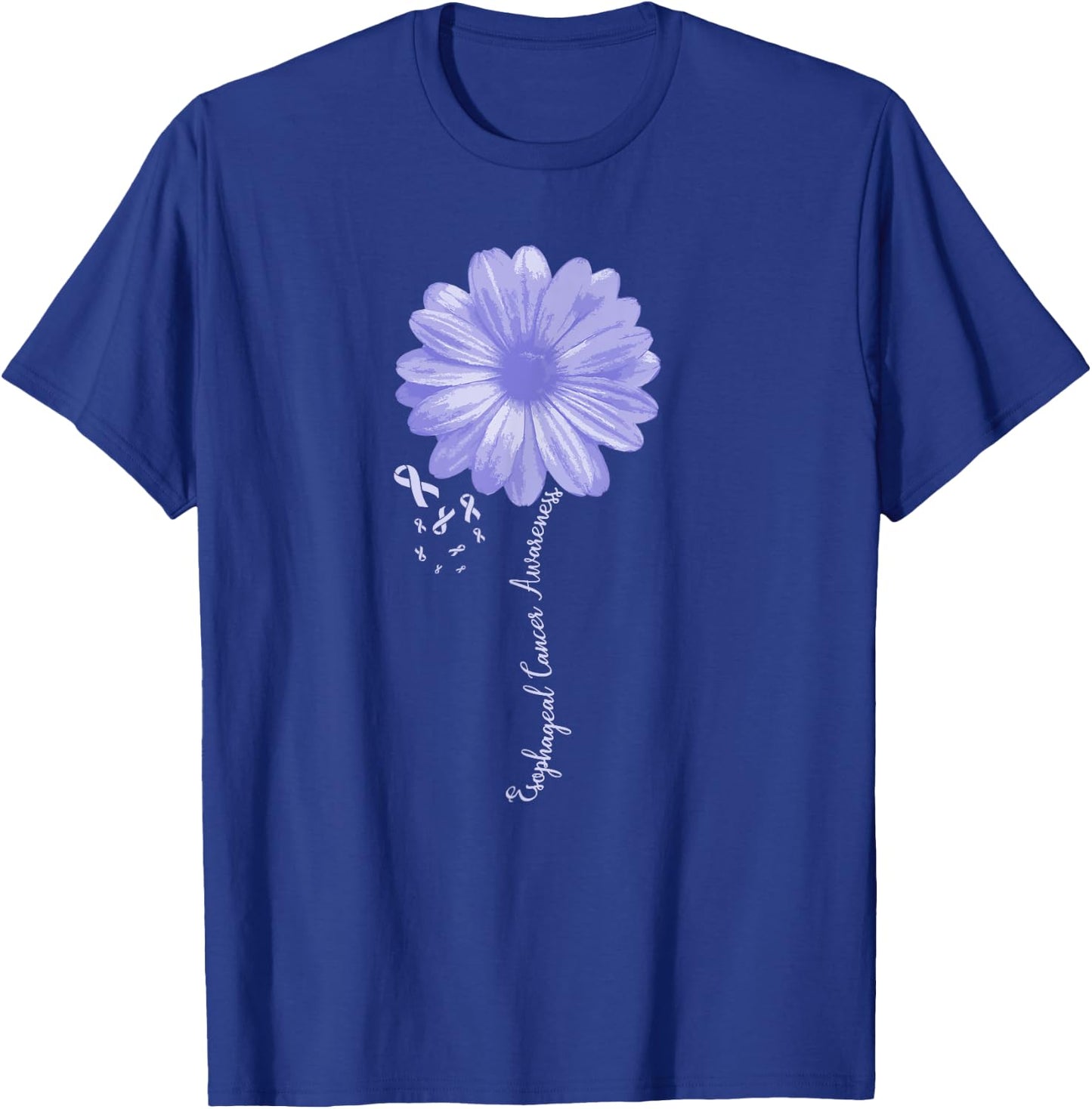 Esophageal Cancer Awareness Warrior Pretty Gift T-Shirt - T-Shirt | Royal