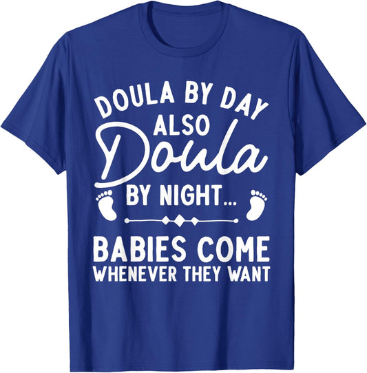 Doula Art Girl Labor & Delivery Birth Worker Doula T-Shirt - T-Shirt | Royal