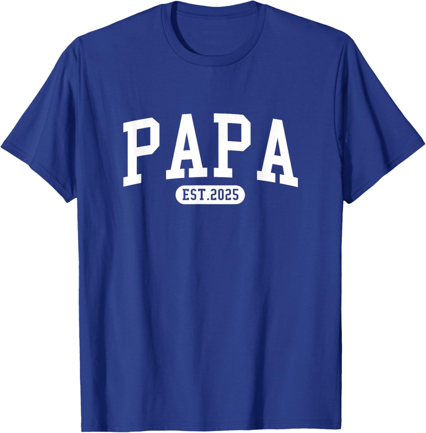 Vintage Soon To Be Papa Est 2025 Promoted To Papa Est 2025 T-Shirt - T-Shirt | Royal