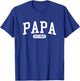 Vintage Soon To Be Papa Est 2025 Promoted To Papa Est 2025 T-Shirt - T-Shirt | Royal