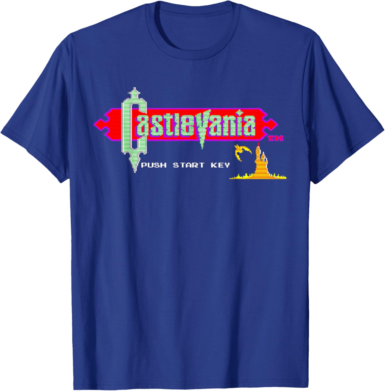 Castlevania Title Screen Retro Gaming Castle Epic Adventure T-Shirt - T-Shirt | Royal