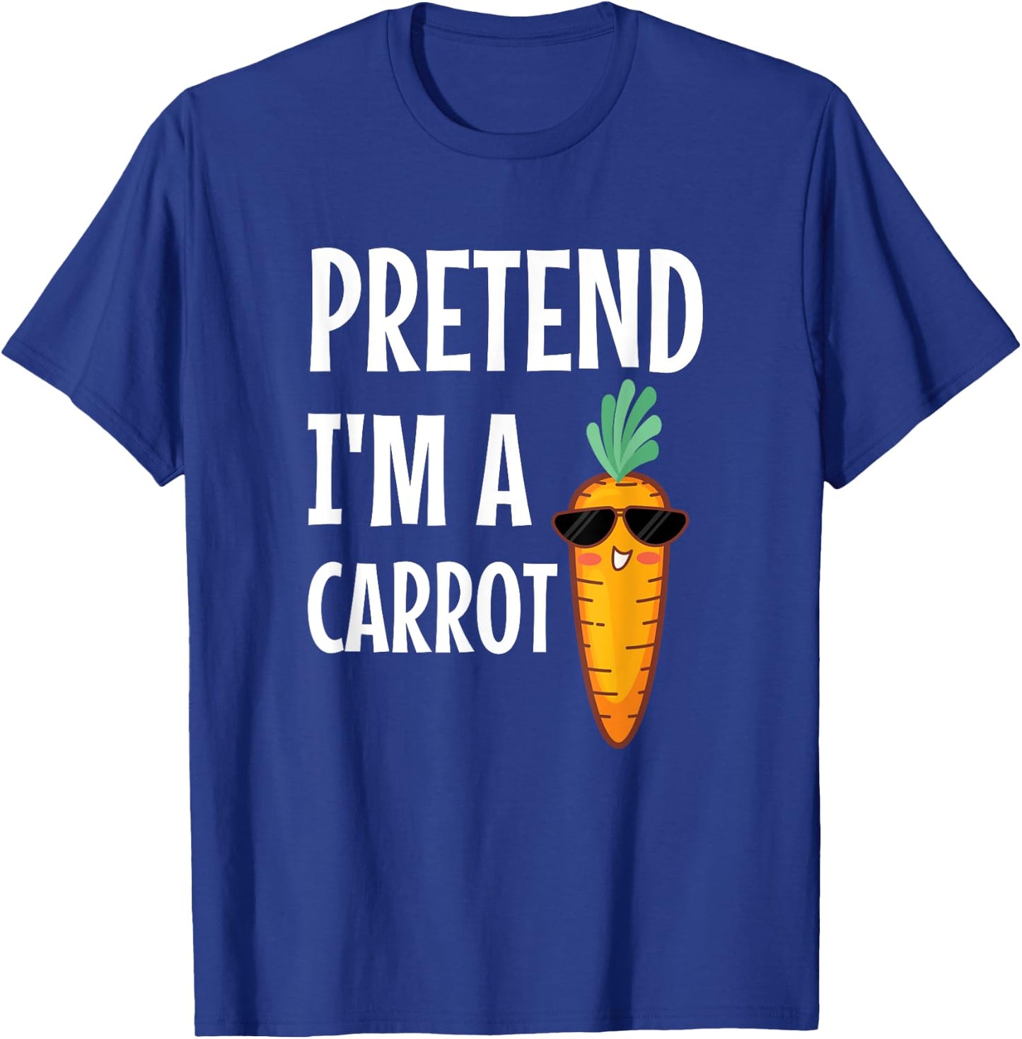 Pretend I'm A Carrot Easy DIY Halloween Costume T-Shirt - T-Shirt | Royal