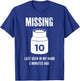 Missing 10mm Socket Funny Auto Mechanic Repairman Machinist T-Shirt - T-Shirt | Royal