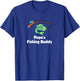 Papa's Fishing Buddy Grandson or Granddaughter Fish T-Shirt - T-Shirt | Royal