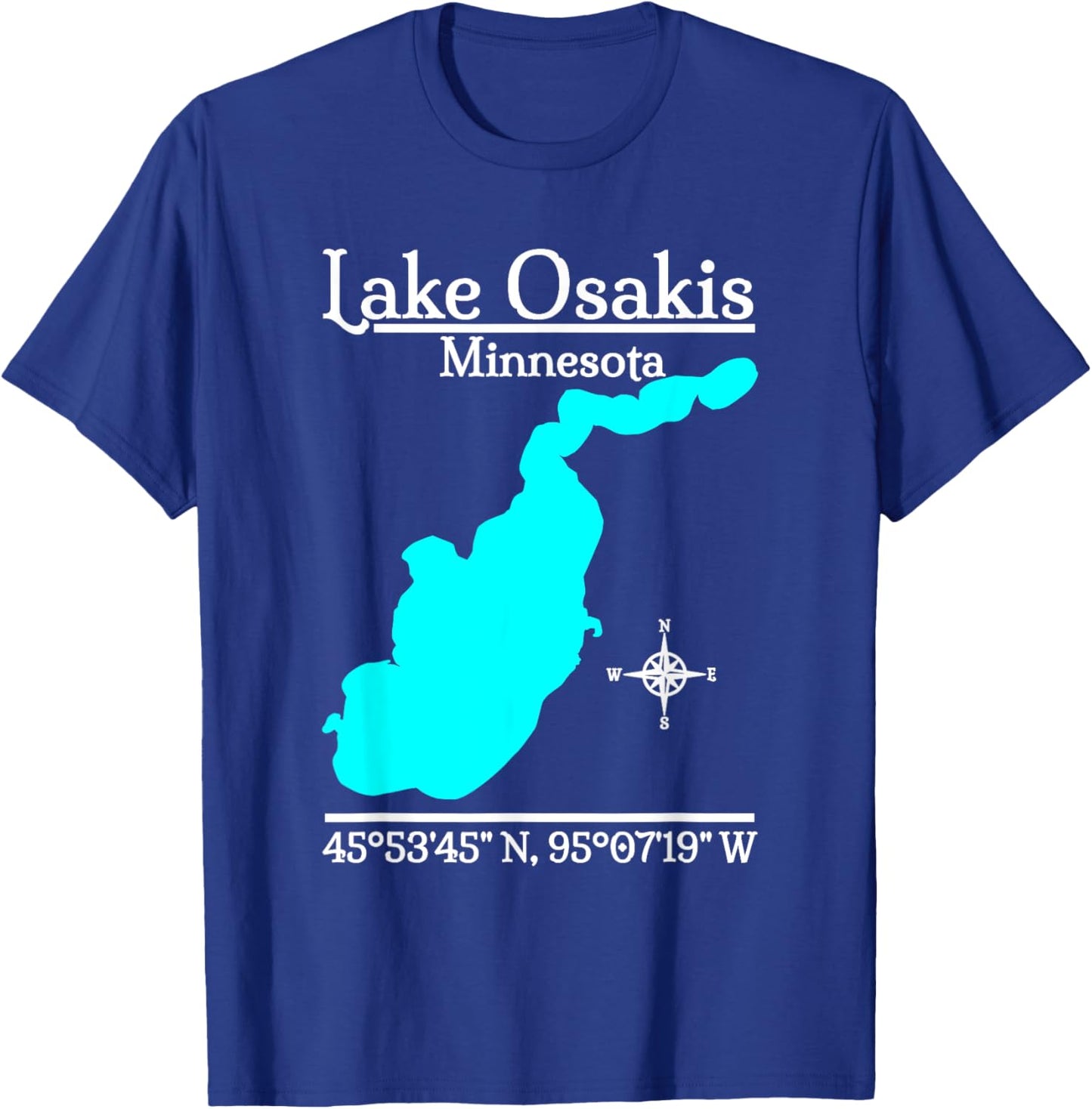 Lake Osakis - Minnesota T-Shirt - T-Shirt | Royal