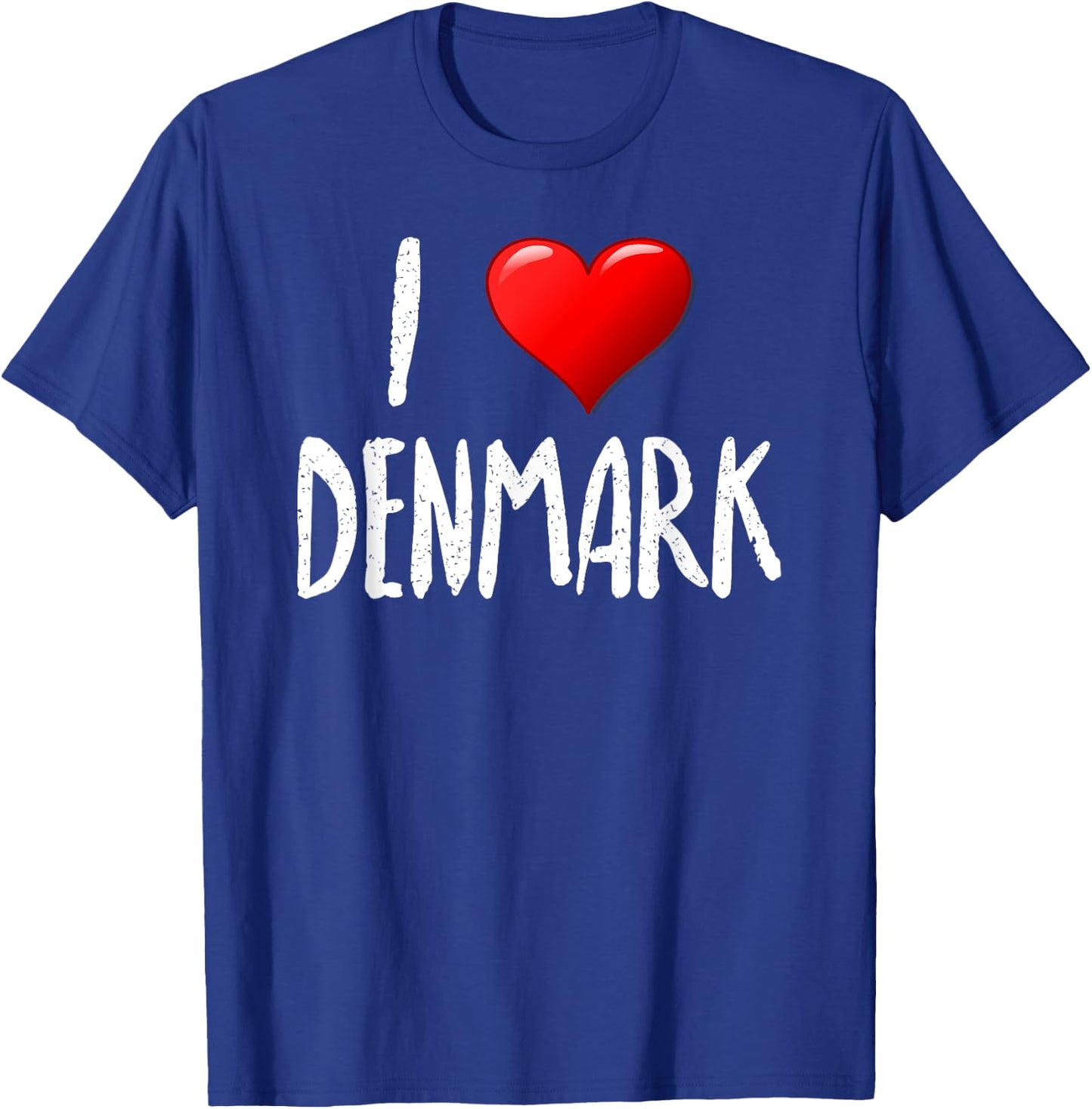 I Love Denmark- - Traveler - Souvenir T-Shirt - T-Shirt | Royal
