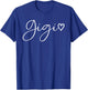 Gigi Gifts Grandma Heart Mother's Day Gigi T-Shirt - T-Shirt | Royal
