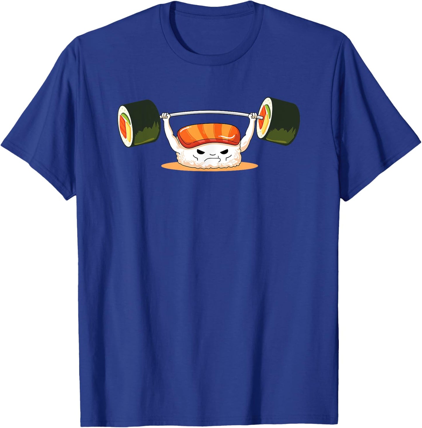 Funny Sushi Weight Lifting I Love Sushi Rolls Gym Fitness T-Shirt - T-Shirt | Royal