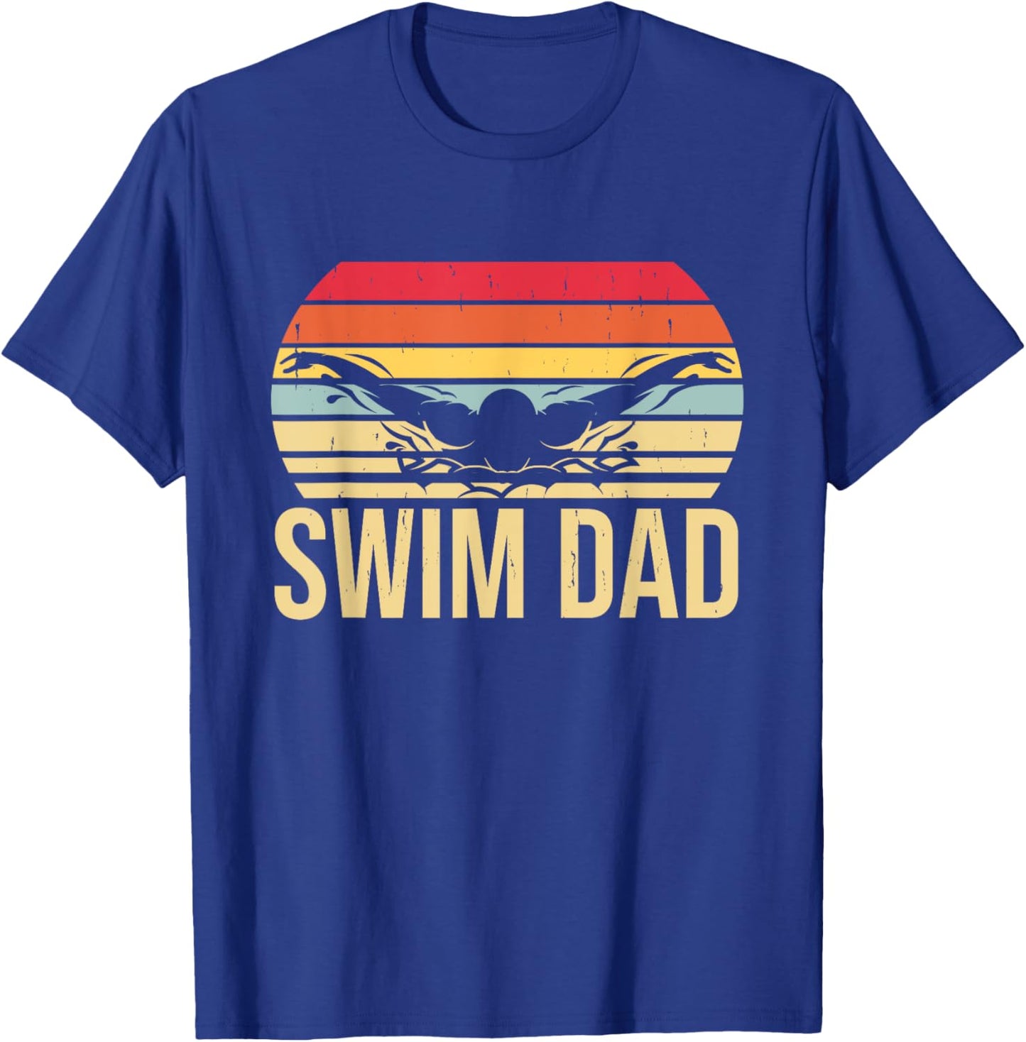 Swim Dad Swimming Butterfly T-Shirt - T-Shirt | Royal