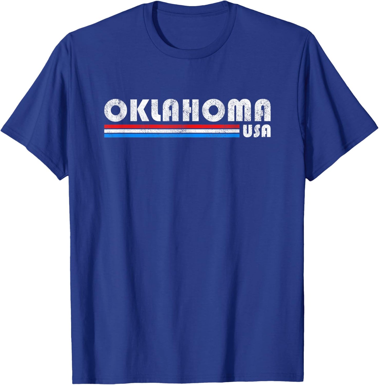 Oklahoma USA Retro Vintage State Gift T-Shirt - T-Shirt | Royal