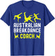 Australian Breakdancer Costume Coach Break Dancer Matching T-Shirt - T-Shirt | Royal