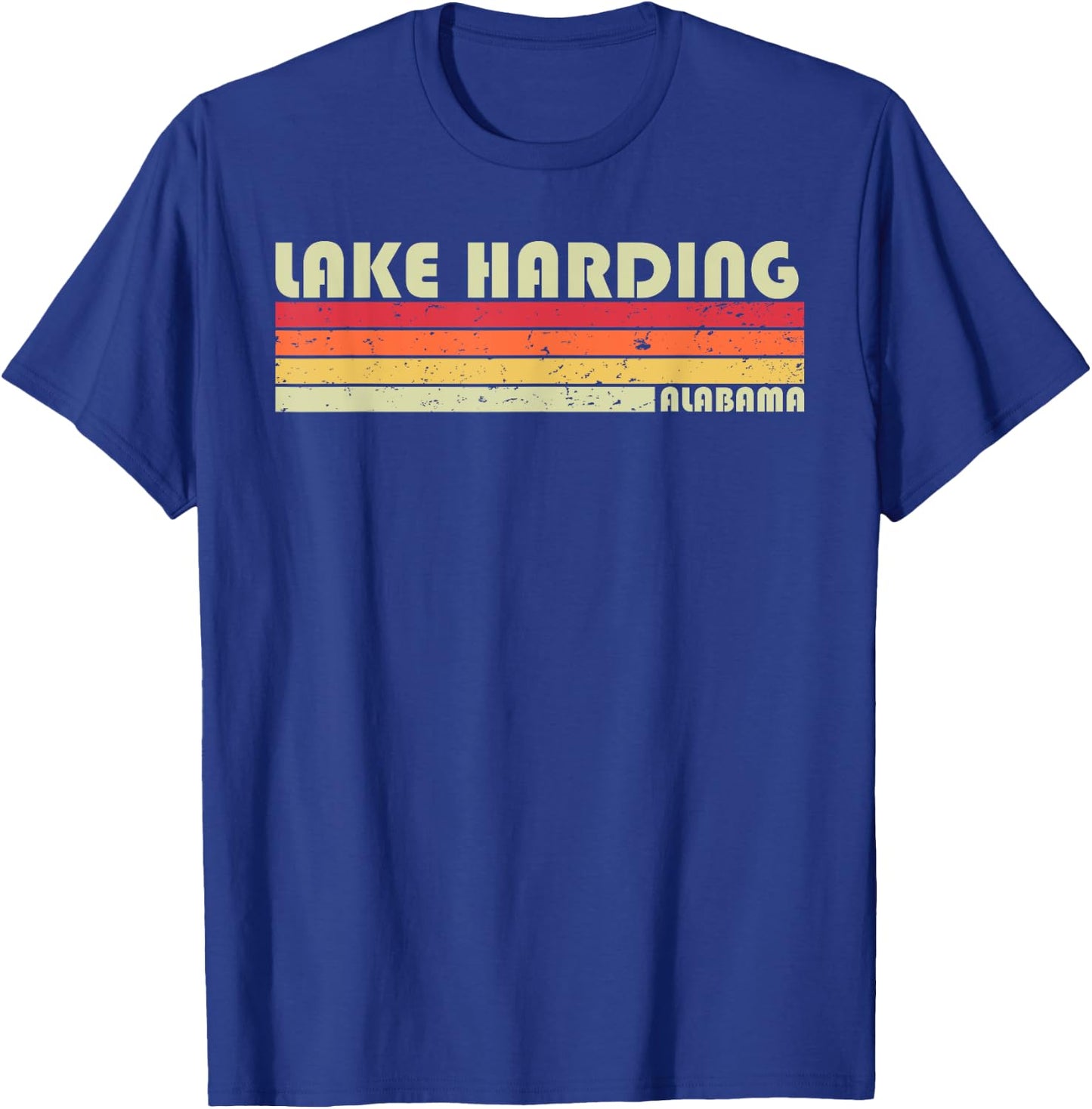 LAKE HARDING ALABAMA Funny Fishing Camping Summer Gift T-Shirt - T-Shirt | Royal
