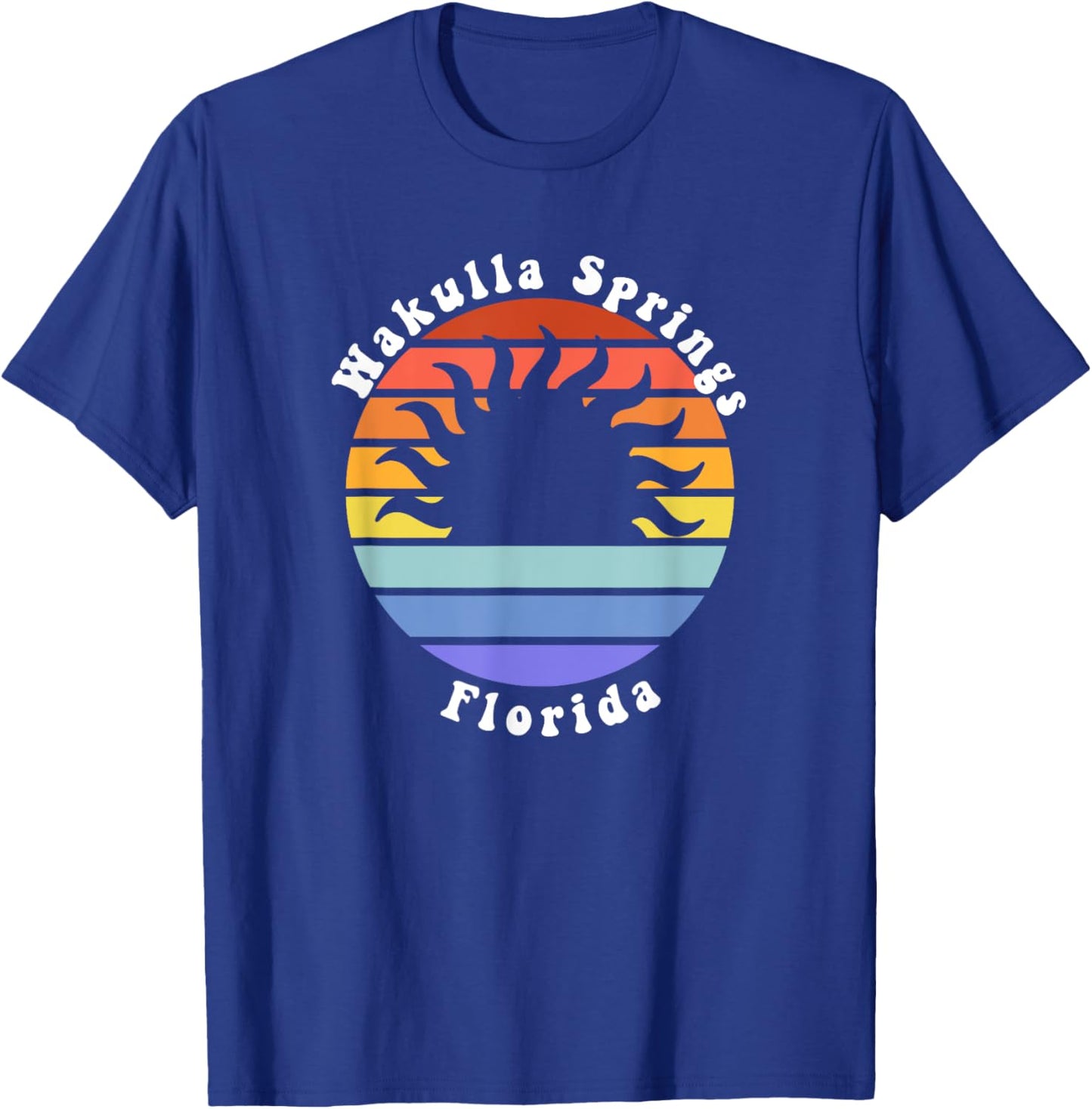 Wakulla Springs Florida FL Sunset Souvenir Vacation T-Shirt - T-Shirt | Royal