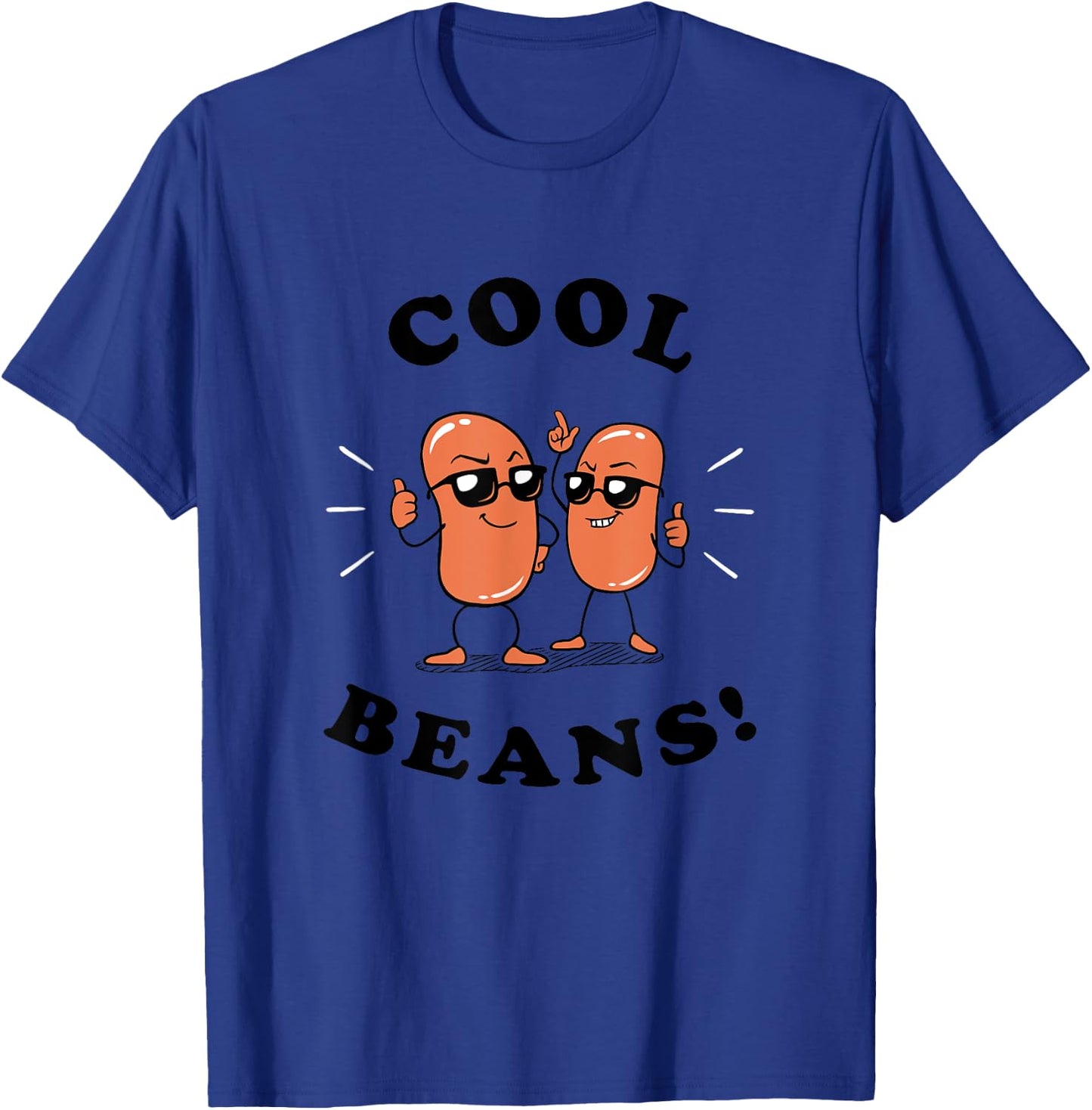 Funny Beans - Cool Beans Chef Cook Food , Women & Kids - Grey, Cartoon, Short Sleeve, Classic Fit, Small T-Shirt - T-Shirt | Royal