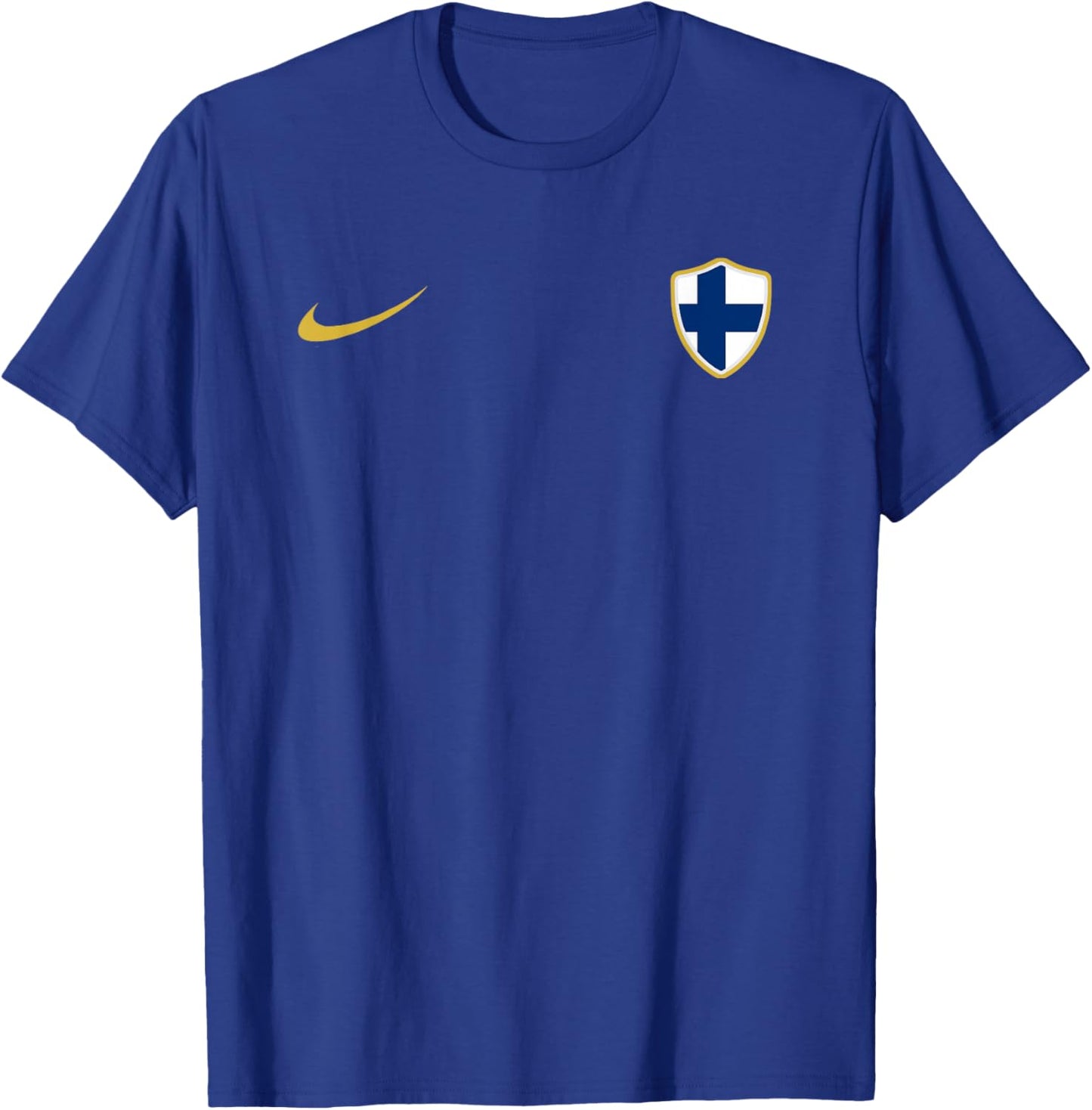 Finland Athletic-Style Sports Jersey T-Shirt - T-Shirt | Royal