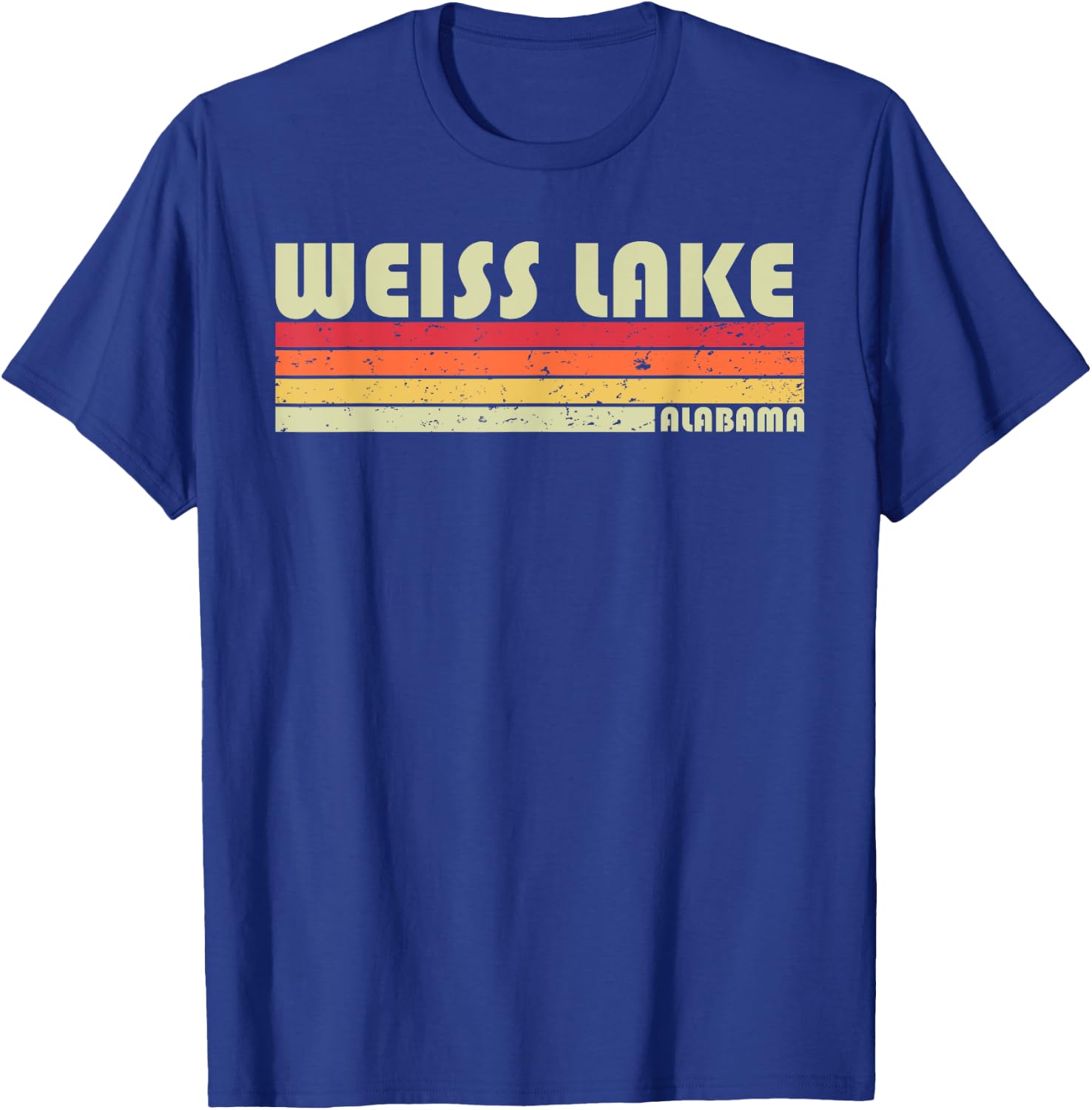 WEISS LAKE ALABAMA Funny Fishing Camping Summer Gift Men Women Kids T-Shirt - T-Shirt | Royal