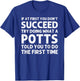 POTTS Funny Surname Family Tree Birthday Reunion Idea T-Shirt - T-Shirt | Royal