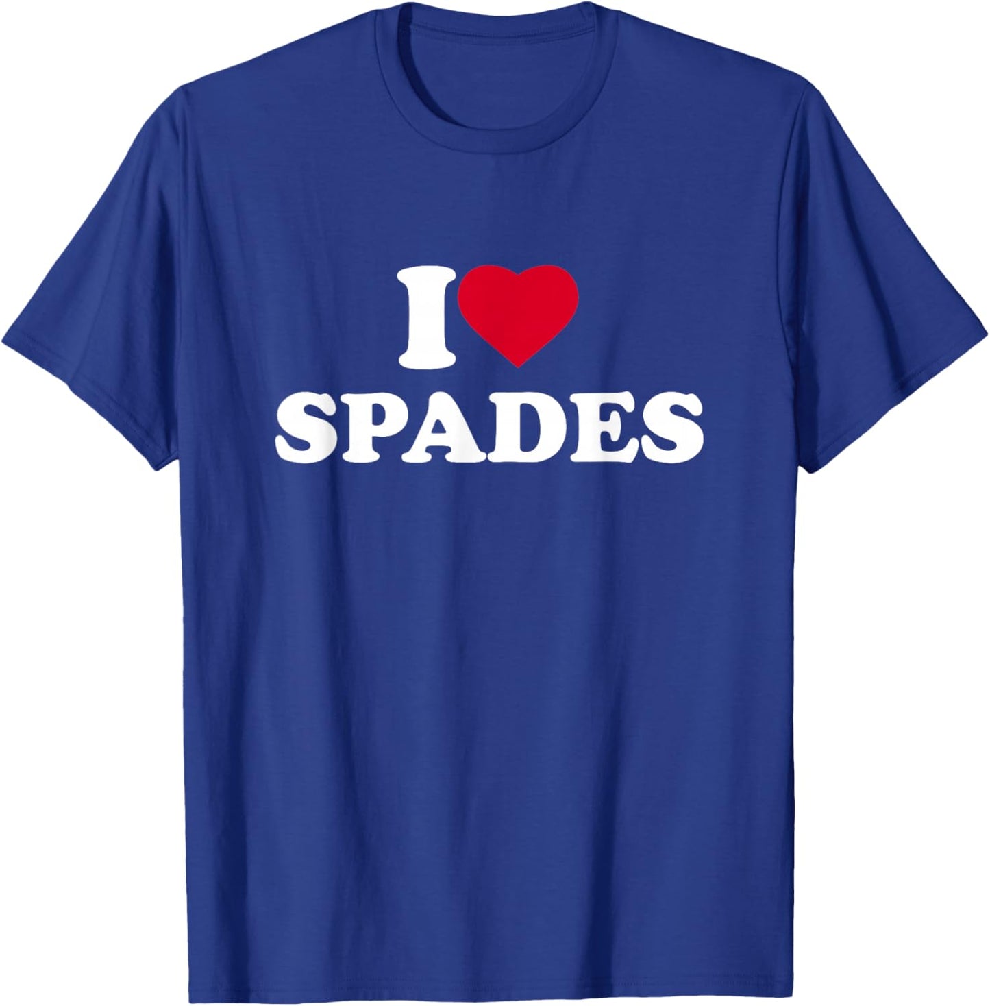 I Love Heart Spades Lover Player Card Game T-Shirt - T-Shirt | Royal