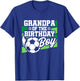 Soccer Birthday - Birthday Grandpa - Boys Soccer Birthday T-Shirt - T-Shirt | Royal