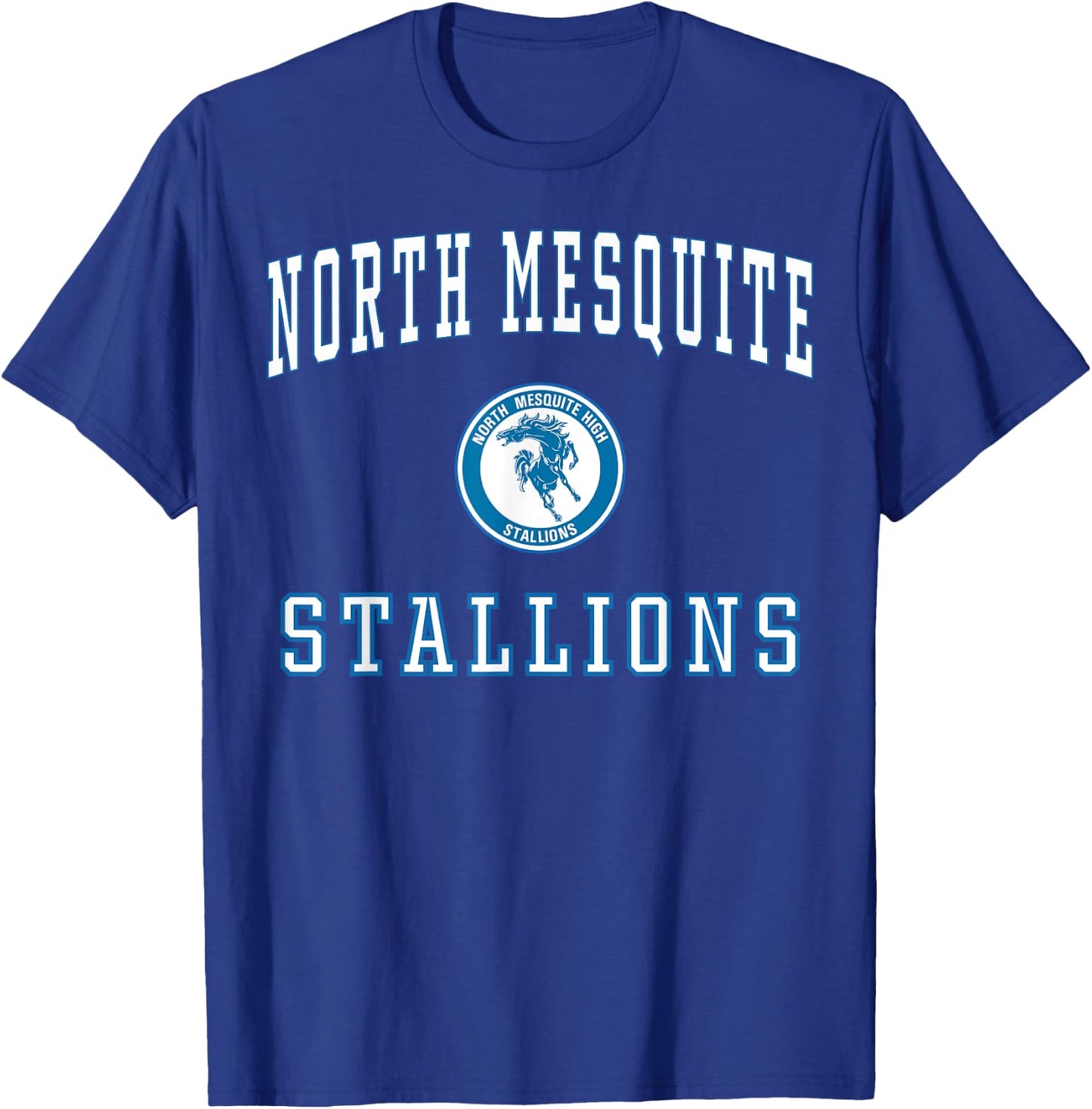 North Mesquite High School Stallions C1 T-Shirt - T-Shirt | Royal