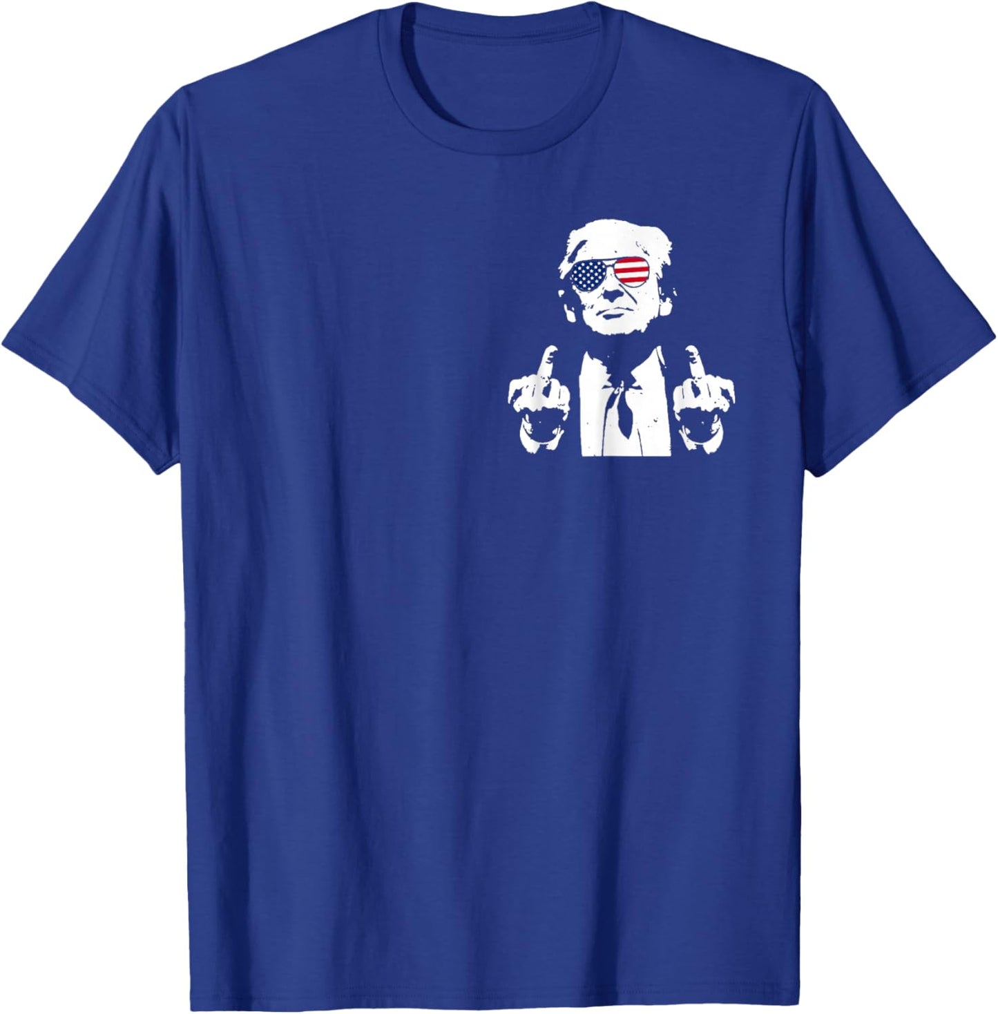 (Front and Back) You Missed Trump 2024 US American Flag T-Shirt - T-Shirt | Royal