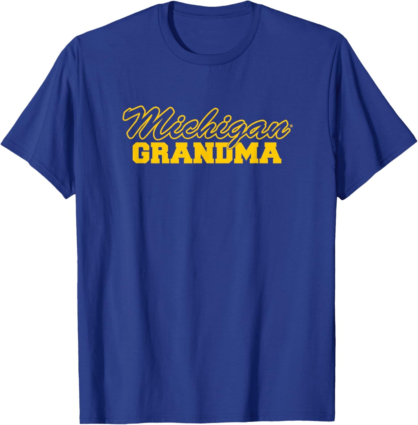 Campus Lab University of Michigan Wolverines Grandma - Blue, -Adults, Short Sleeve, , Sports-Fan T-Shirt - T-Shirt | Royal